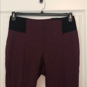 Maroon leggings NWT